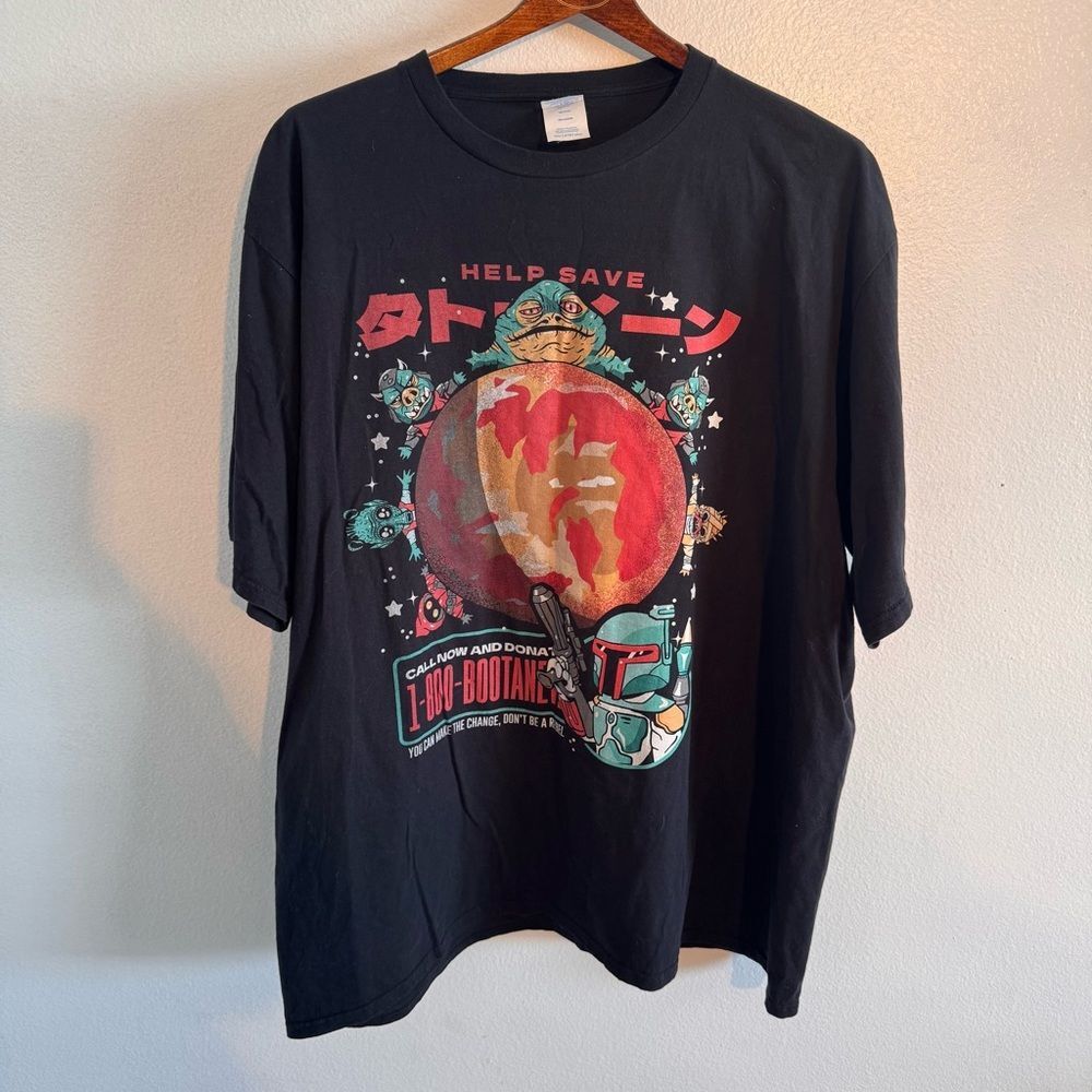 SAVE THE SAND PLANET Star Wars Fandom T-Shirt Casual Cotton Mens 3X